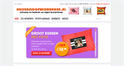 Desktop Screenshot of kussensloopbedrukken.nl